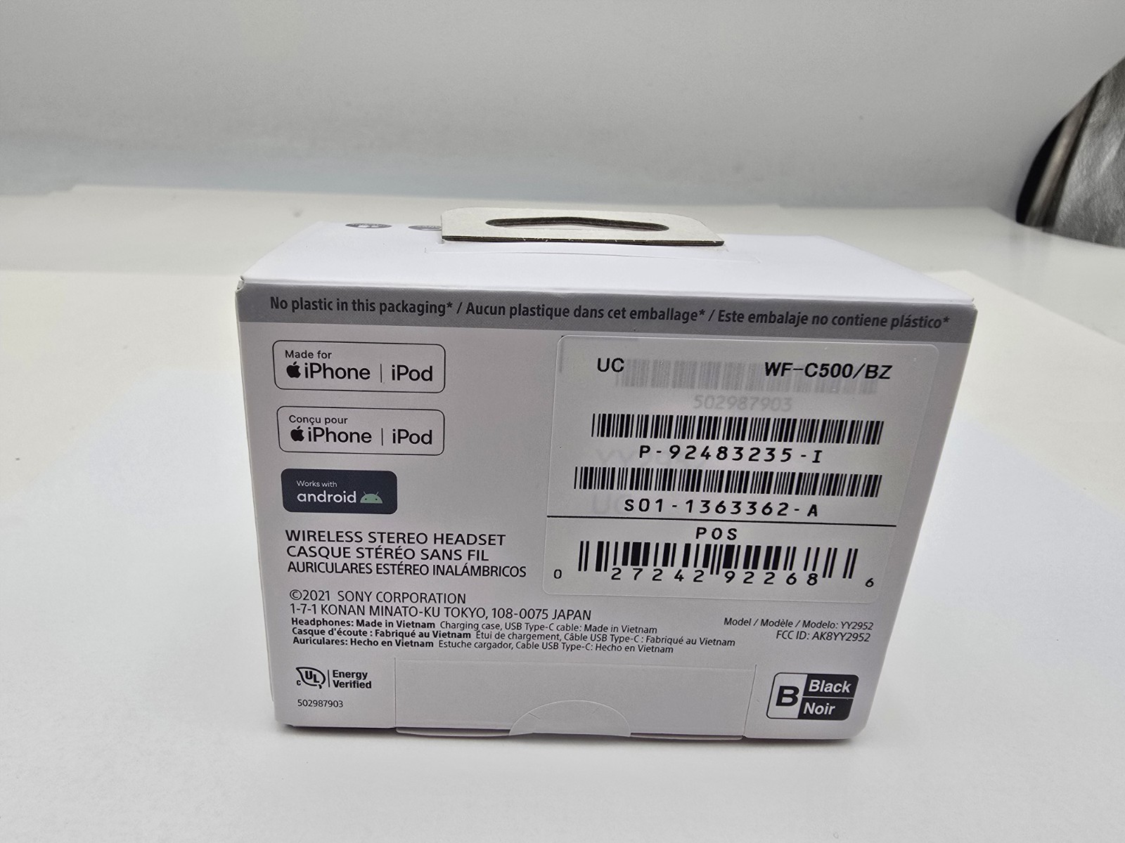 Sony WF-C500 Truly Wireless In-Ear Bluetooth Headphones – Black, Brand New