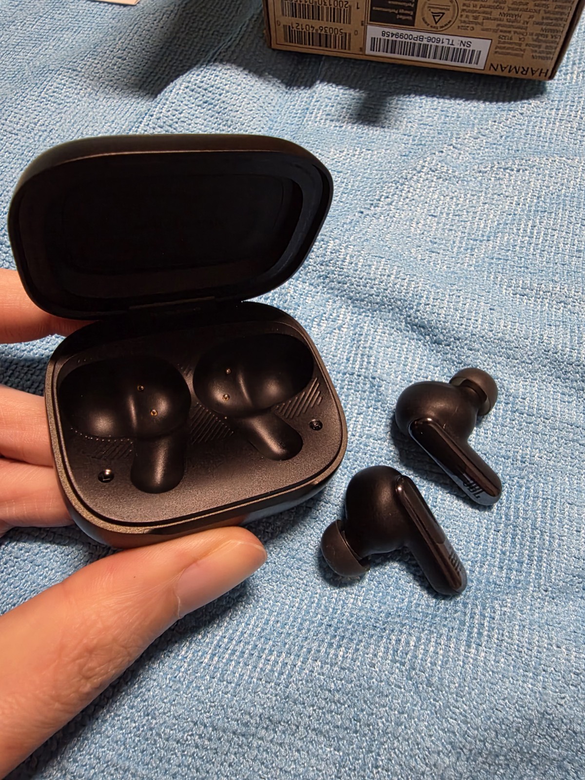 JBL Live Beam 3 Noise Cancelling Earbuds Black