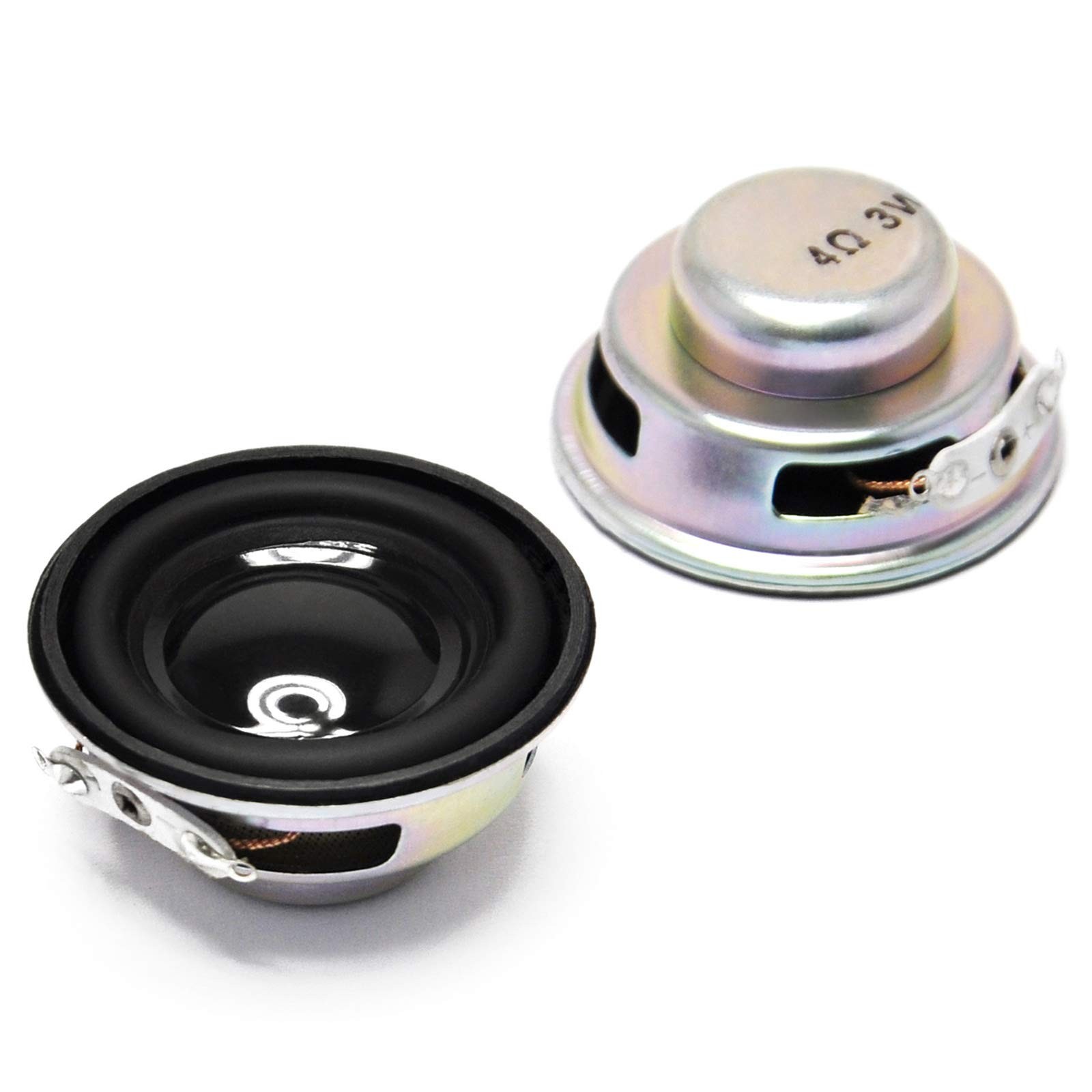 Gikfun 4Ohm 40mm Diameter 3W Full Range Audio Speaker Stereo Woofer Black