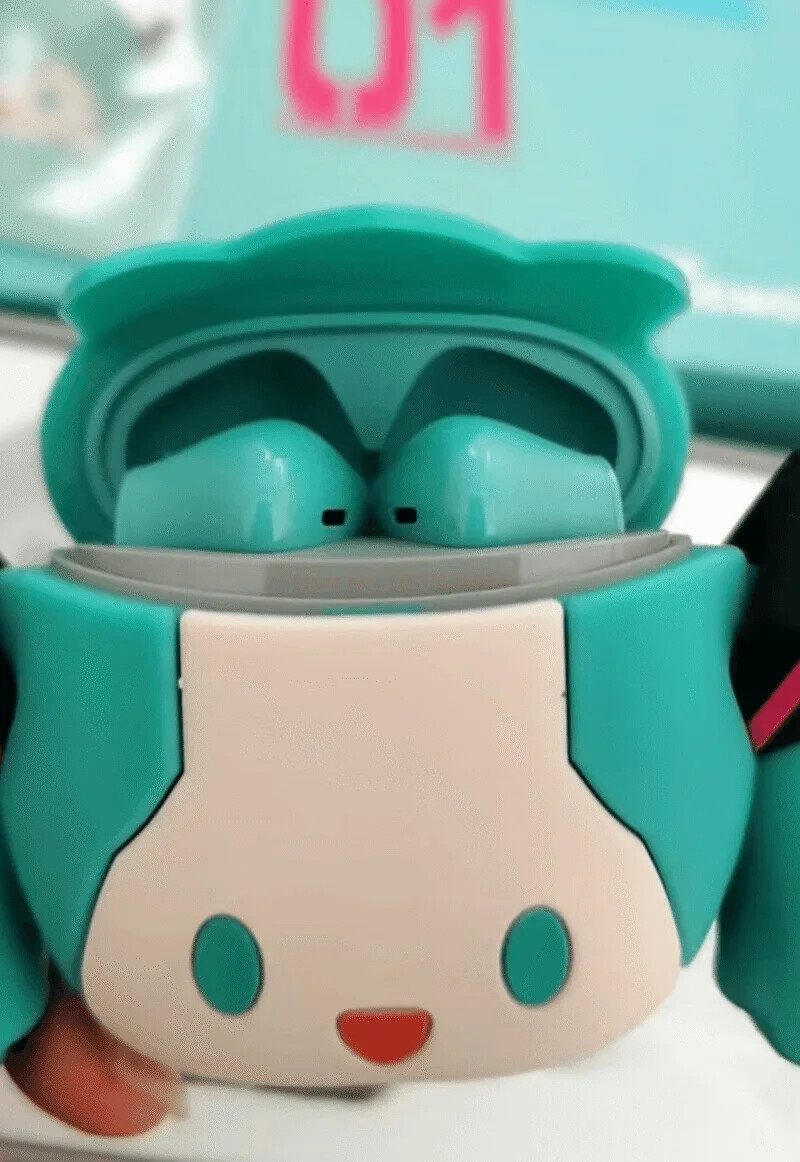 Anime Bluetooth Headphones Miku iPhone Android Hatsune Earbuds