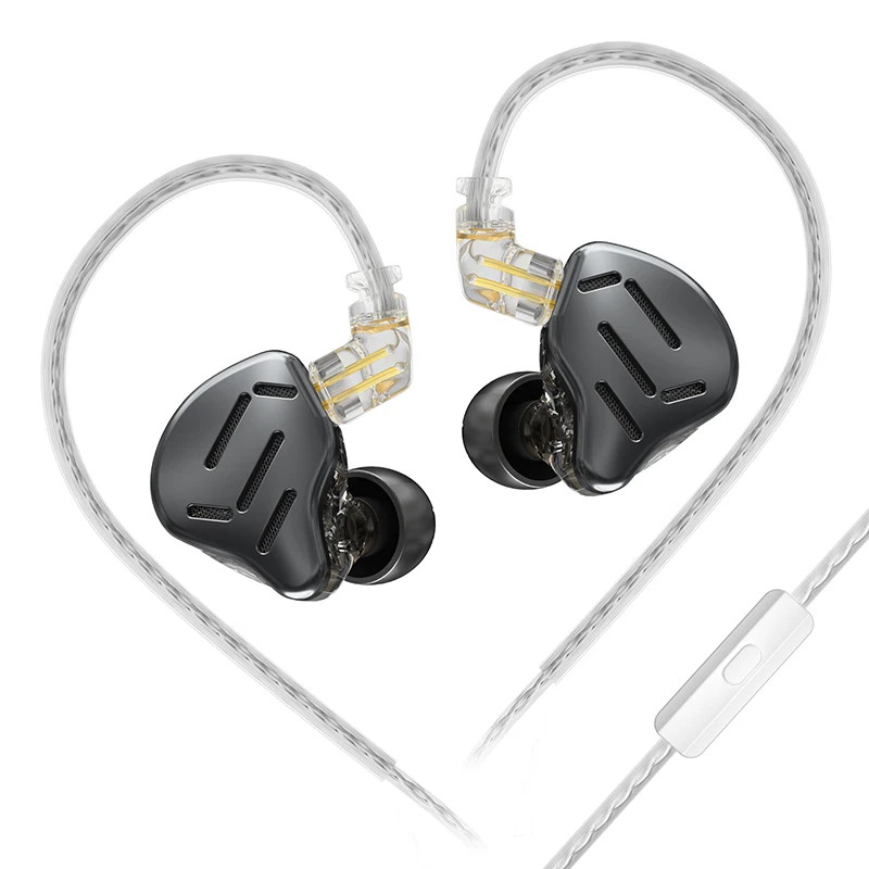 KZ ZAX 7BA+1DD Hybrid In-Ear Monitors HIFI Wired Earphones Detachable Cable