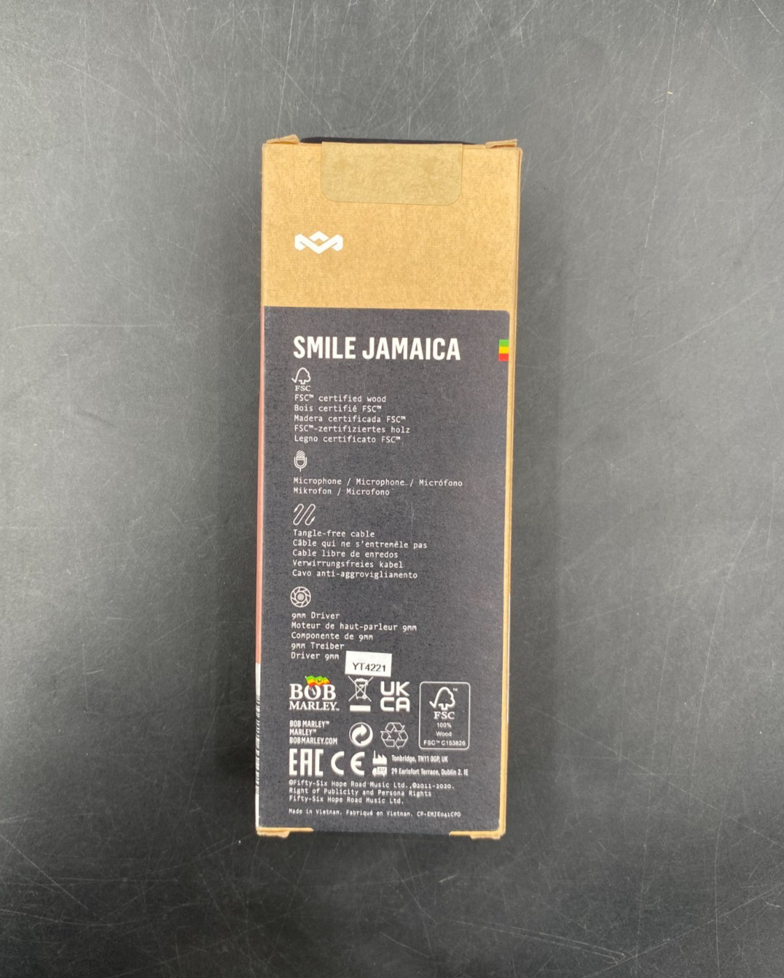 House of Marley Smile Jamaica In-Ear Wired Headphones (EM-JE041-CPD) – NEW