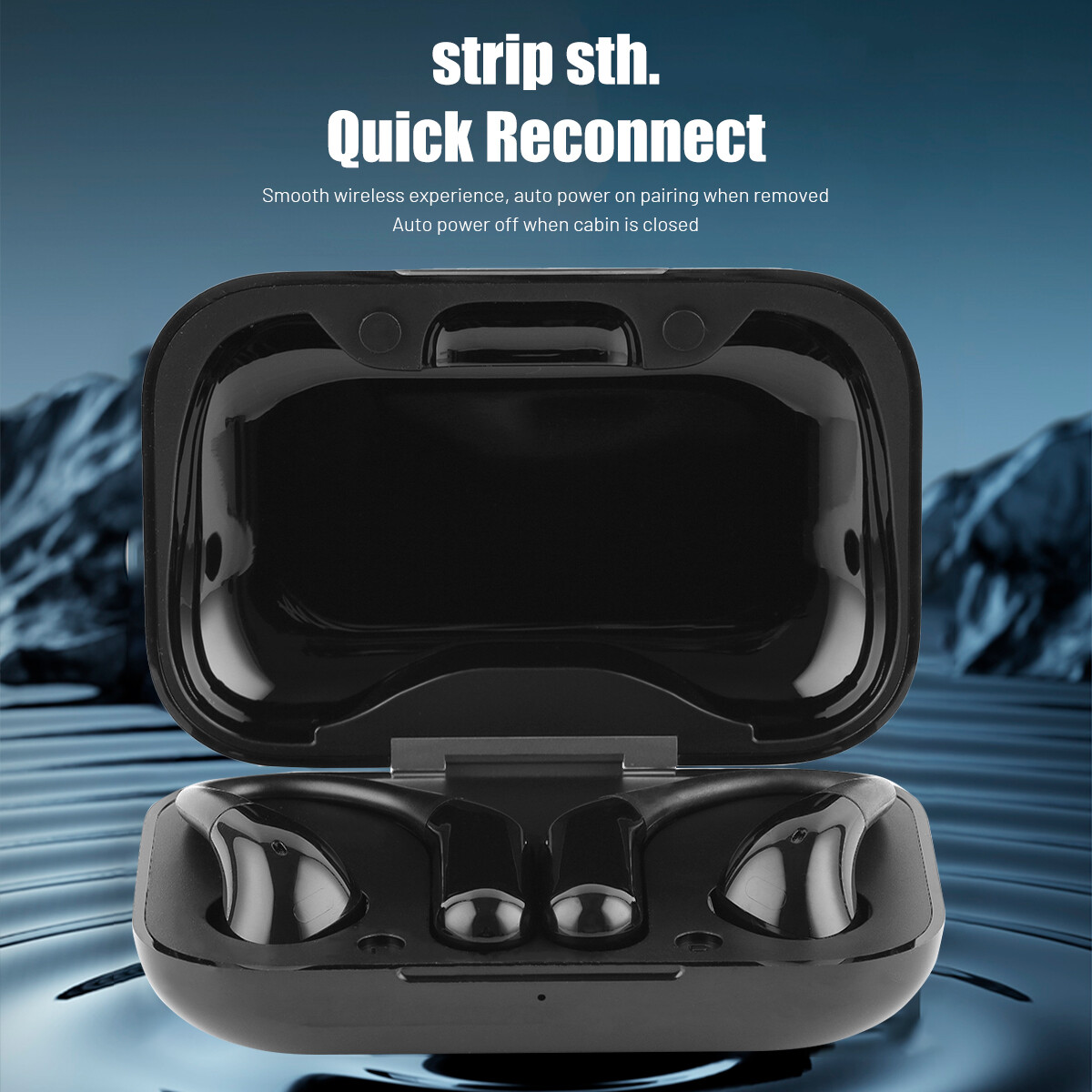 155 Language Translator Earbuds Wireless Bluetooth 5.3 Headphones Air Conduction