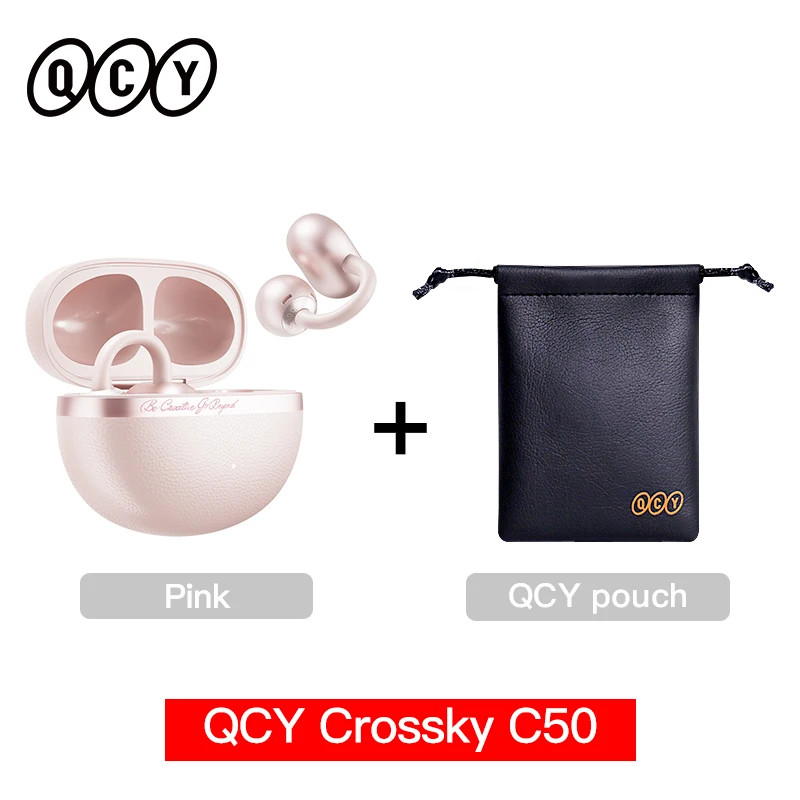 QCY Crossky C50 Open Ear Wireless Earbuds Bluetooth 6.0 35H AI Call