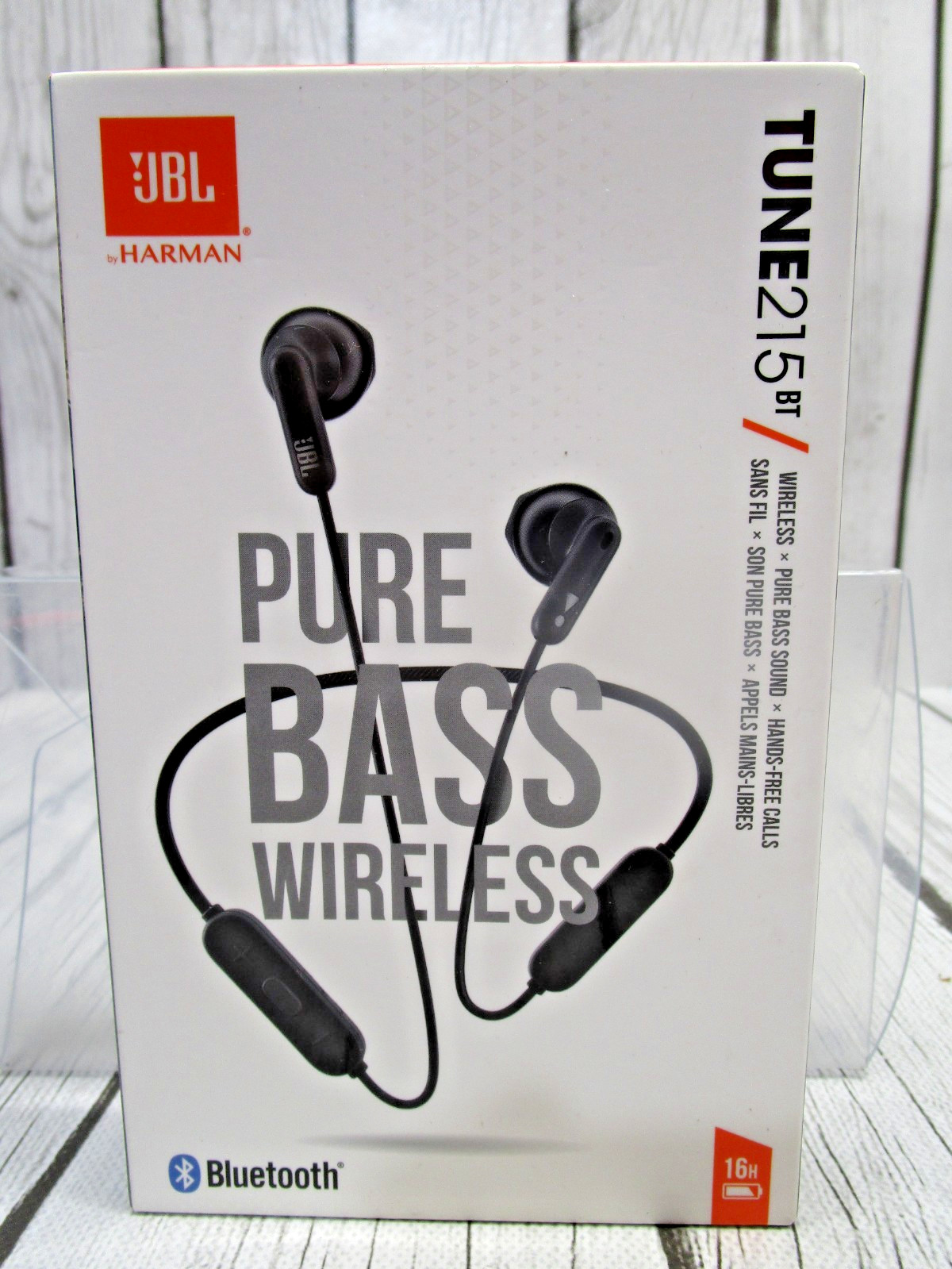 JBL Tune 215BT Bluetooth Wireless In-Ear Headphones with Mic Remote Black NEW