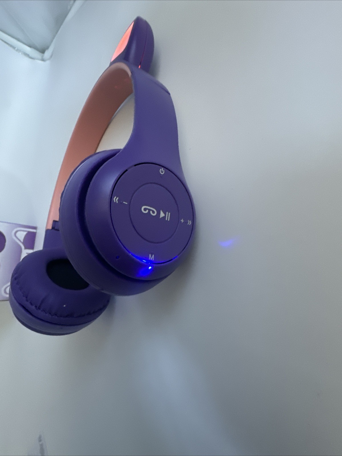 Cat Ear Wireless Headphones Purple
