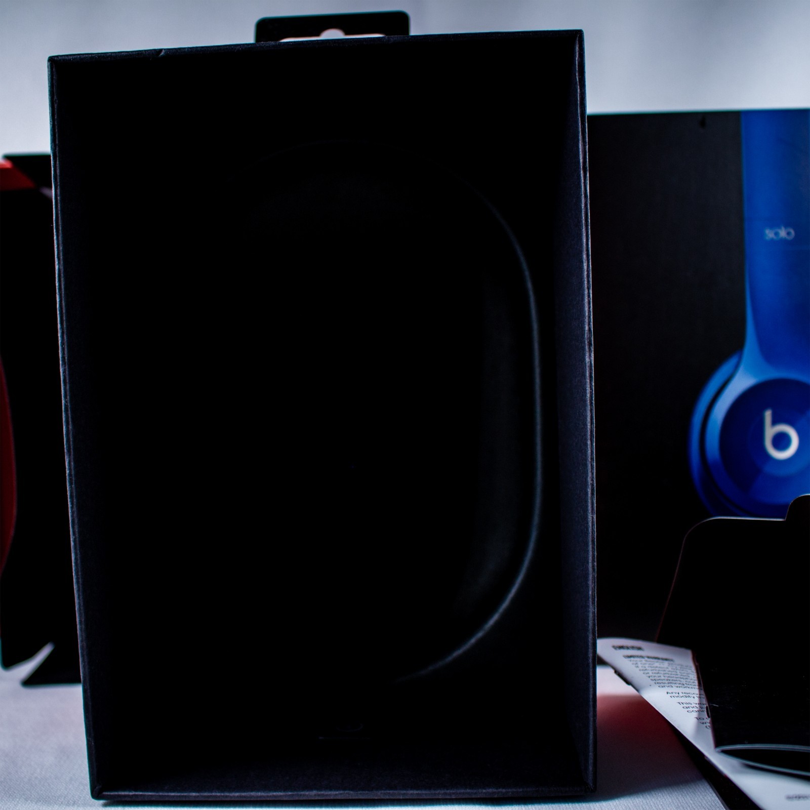 BEATS SOLO2 by Dr. Dre Solo Sapphire Blue Foldable Headphone Empty Box