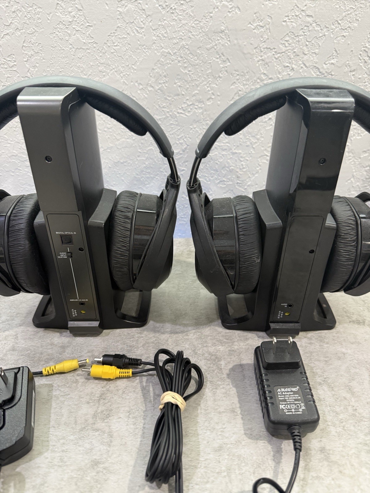 Sennheiser 2-HDR 175 RF Wireless Headphone & System Stand TR 175 & TR 165 +Cable