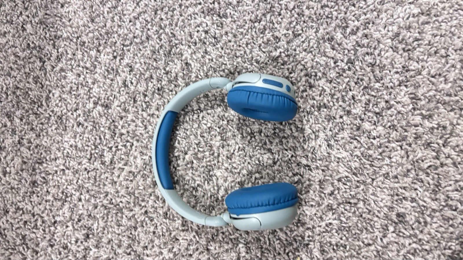 JLab JBuddies Blue/Gray On-Ear Headphones Bluetooth 3.5mm Built-In Mic