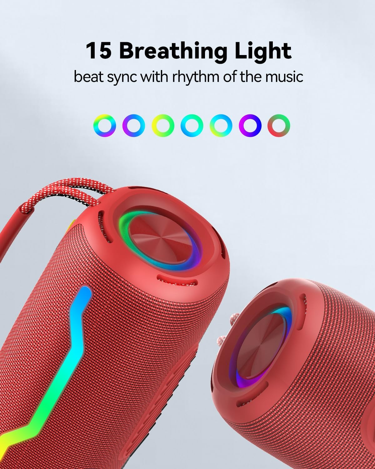 Portable Bluetooth Speaker with Light, Waterproof Karaoke Machine for Adults …