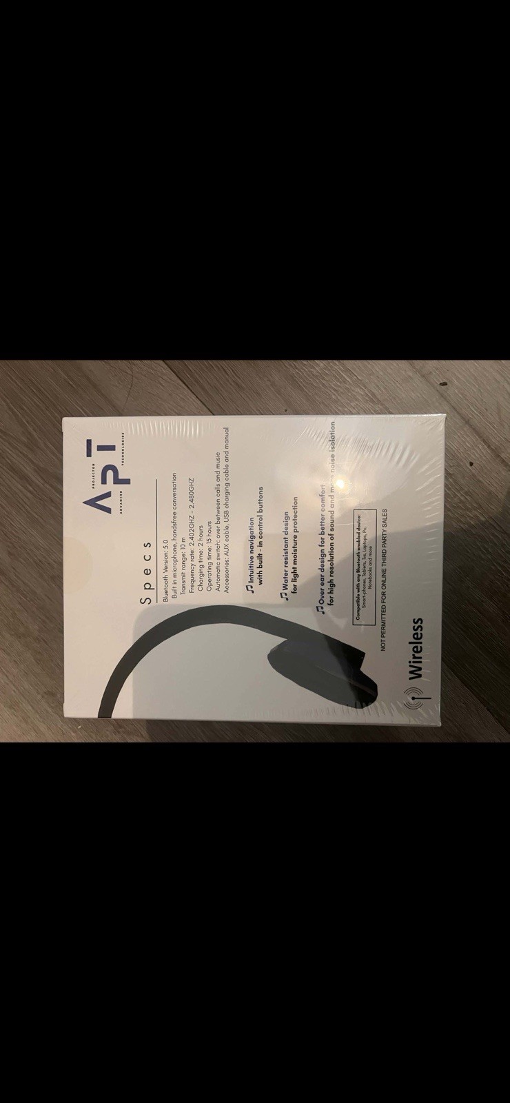 APT Wireless Noise Canceling Headband Headphones Bluetooth Double Ear-Cup
