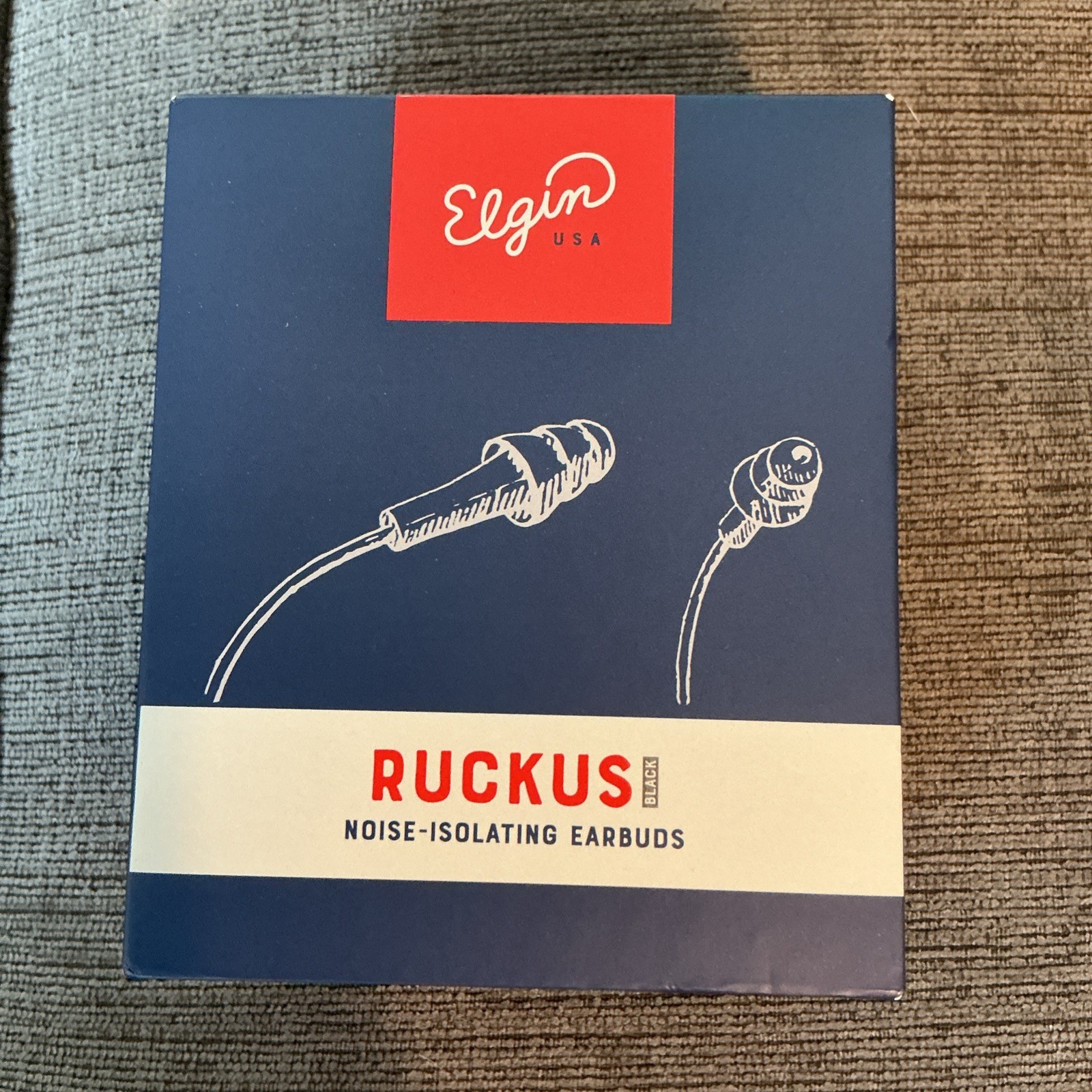 Elgin Ruckus Earplug/Earbuds 25db OSHA Noise Reduction In-Ear Headphones Wired