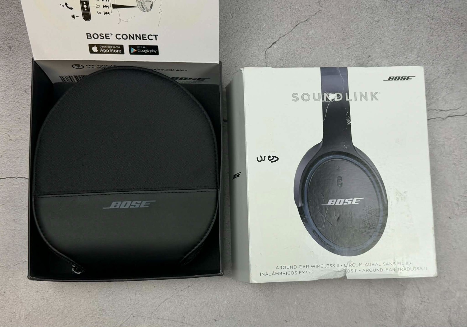 Bose SoundLink Around-Ear II AE2W Wireless Bluetooth 741158-0010-BLACK BLUE