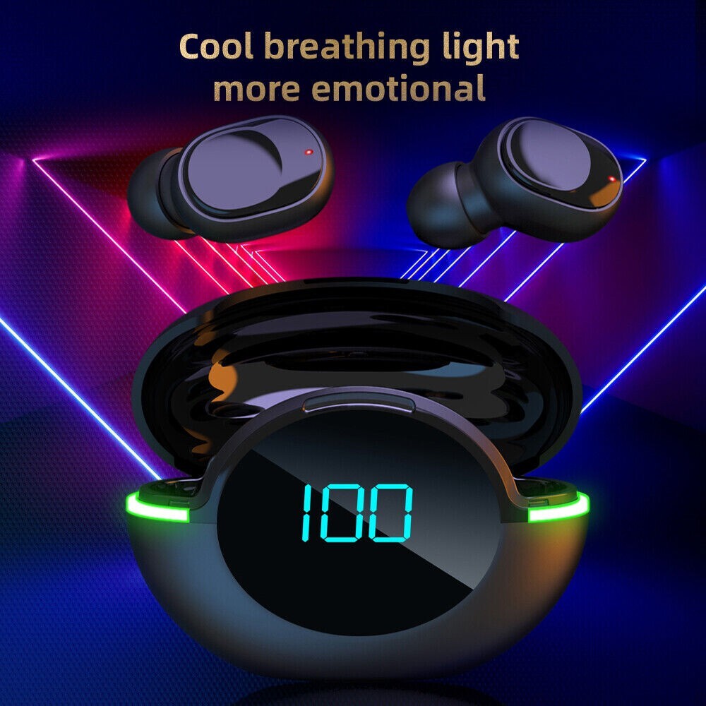 Wireless Bluetooth 5.1 Headphones Earphones Earbuds ear Y80 TWS SHIP FROM USA