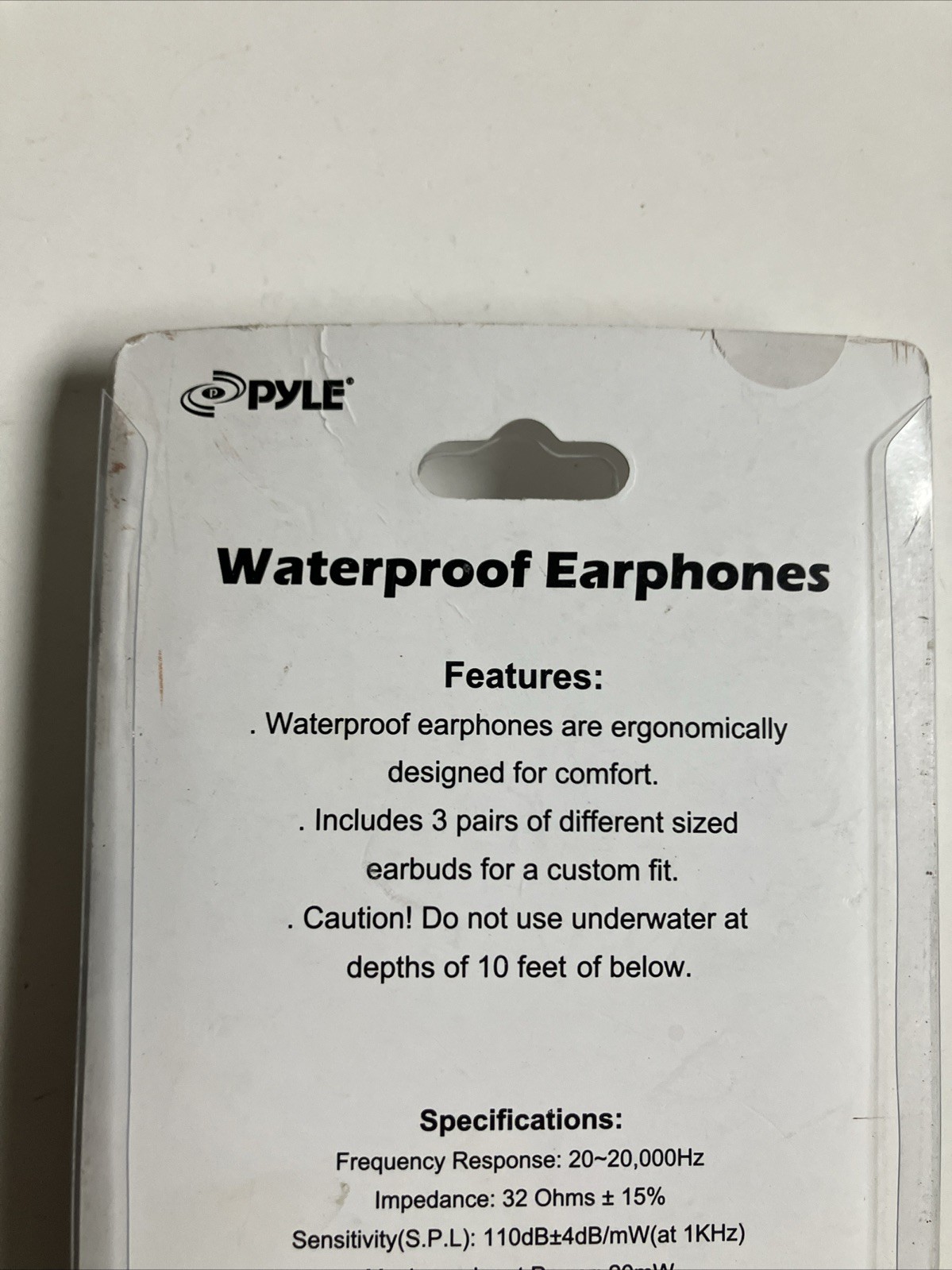 NEW PyleHome PWPE10W Wired Waterproof Ear Marine Swimming Headphones – White