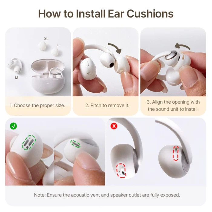 Baseus Bowie MC2 Open-Ear True Wireless Earbuds Stellar White New