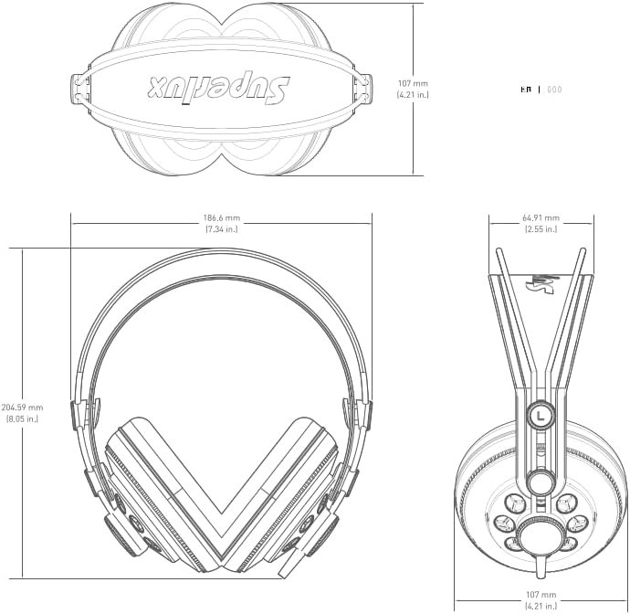 HD681 Semi-Open Studio Headphones, Wired Over-Ear