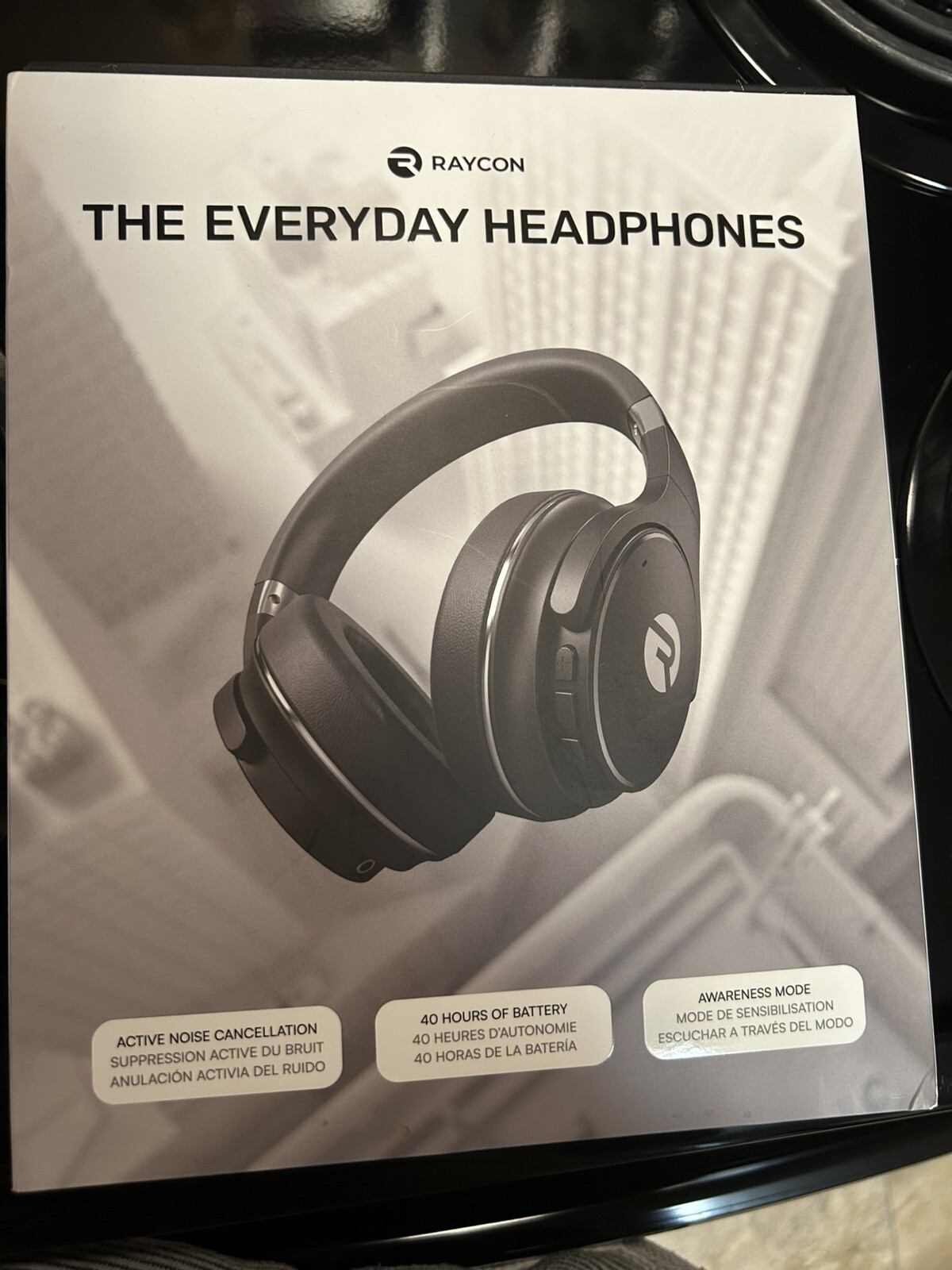 Raycon RBH820-BlK H20 Wireless Noise-Cancelling Over-the-Ear Bluetooth