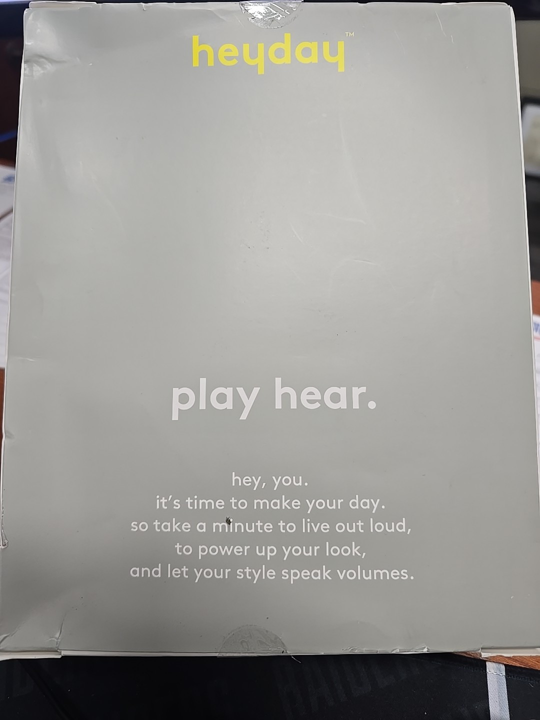 Heyday Wired On-Ear Headphones – With Microphone- Blue – NEW
