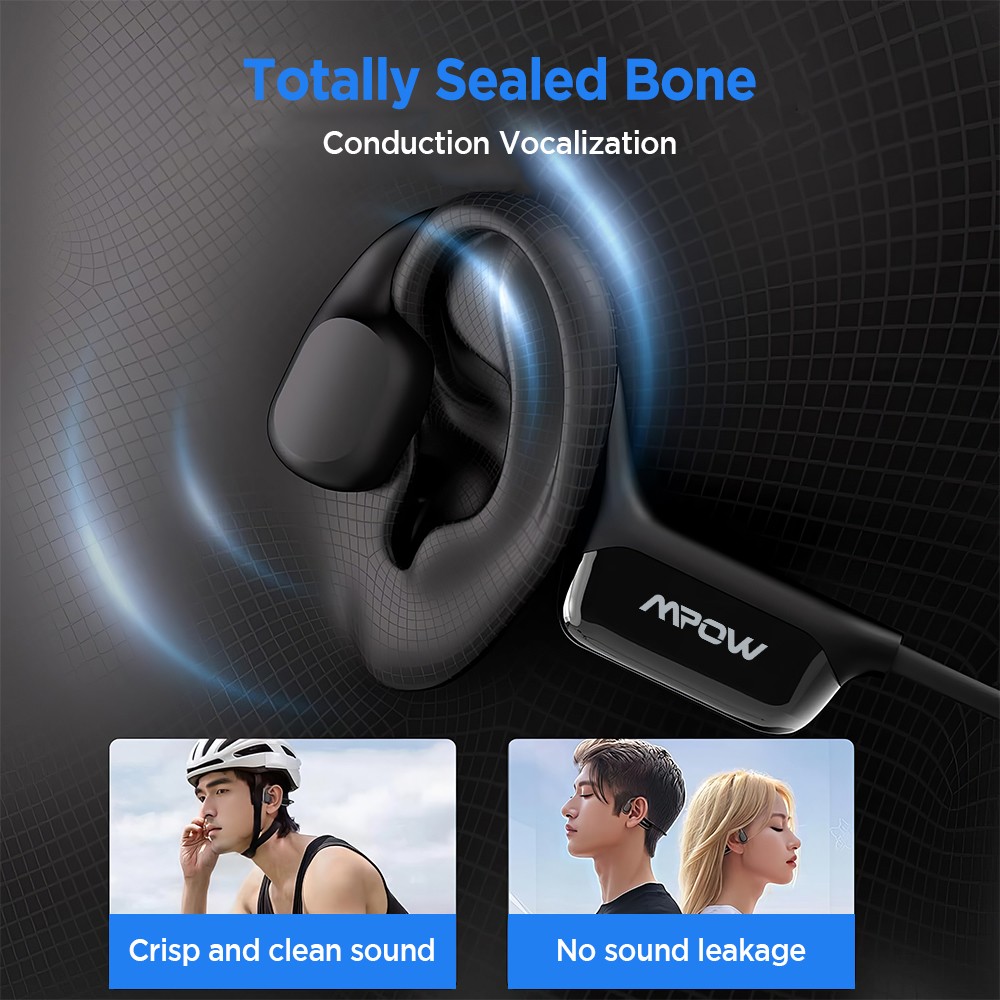 Mpow Swimming headphone Wireless Open Earphone Bluetooth 5.4 for Running Cycling