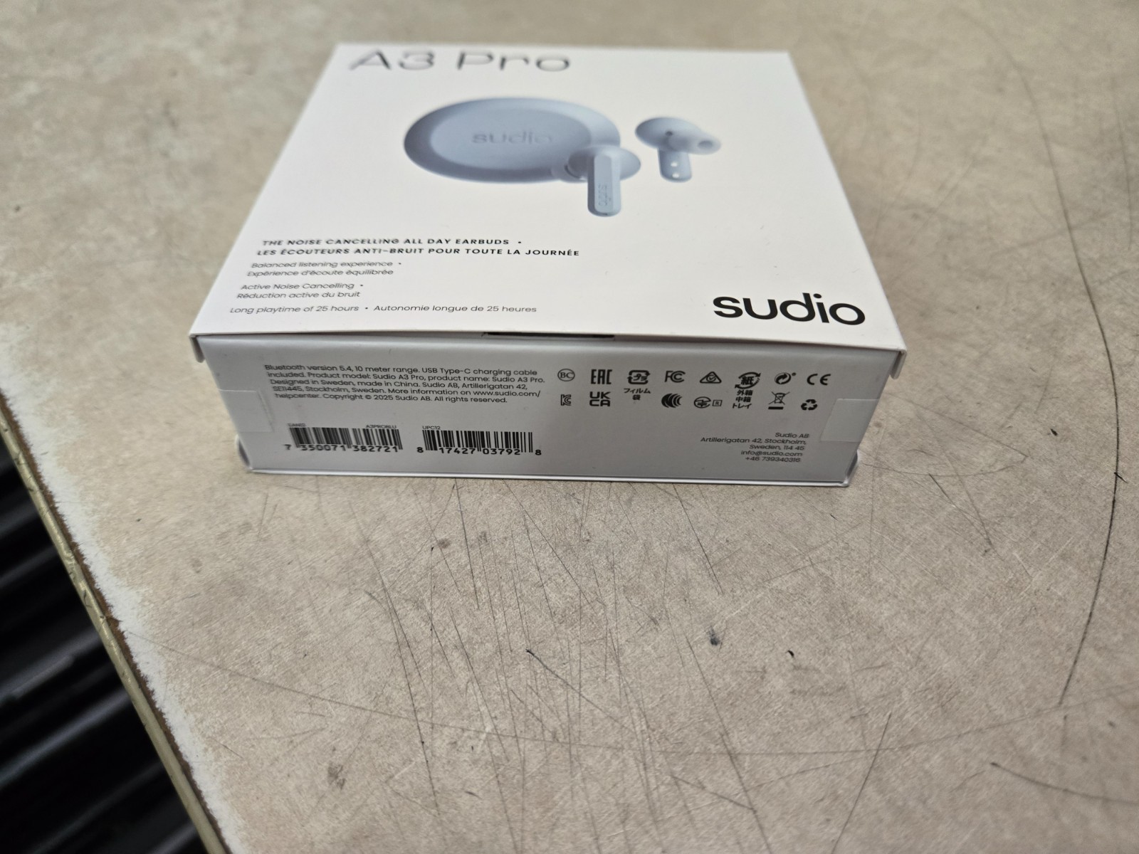 SEALED Sudio A3Pro The All-Day Noise Cancelling Earbuds Balanced Listening