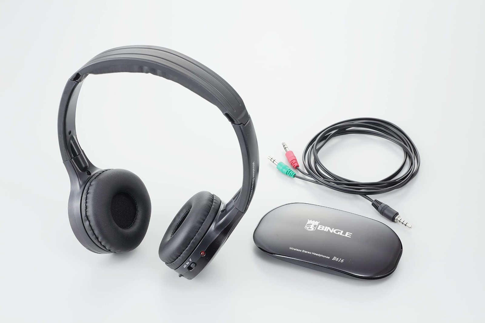 Kiyoraka HP-001 Wireless Headphones Cordless Stereo 64mm Drivers 10m Range