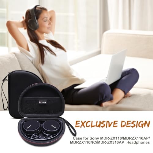 LTGEM Case Compatible with Sony MDR-ZX110 / MDRZX110AP / MDRZX110NC / MDR White
