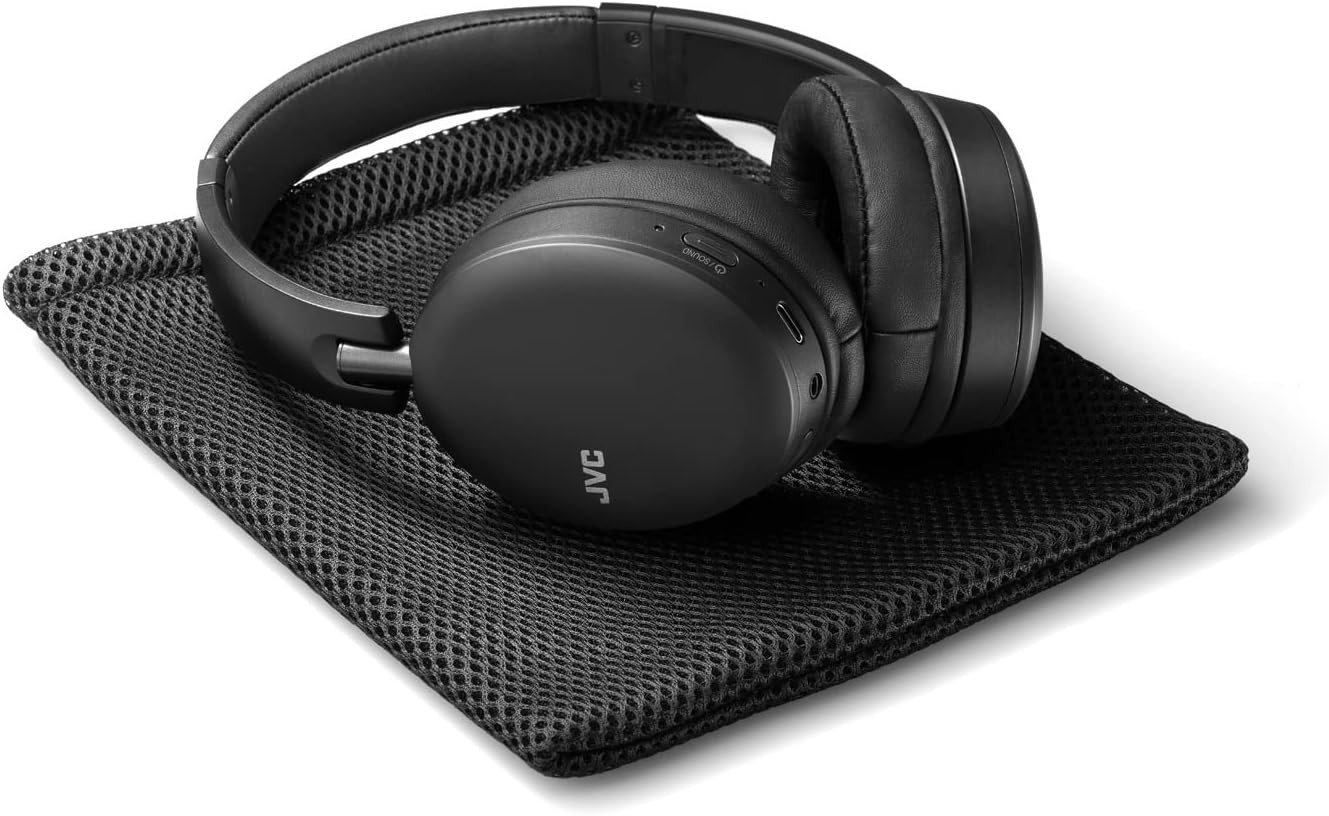 JVC HA-S91N Wireless Noise Cancelling Over-Ear Headphones Black Bluetooth NEW