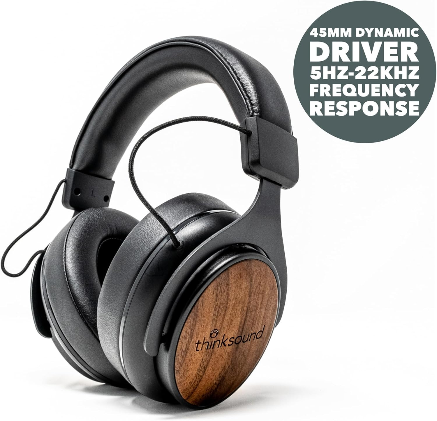 Ov21 Pro Studio Monitor Headphones with Mic – Detachable Cable for Music & Podca