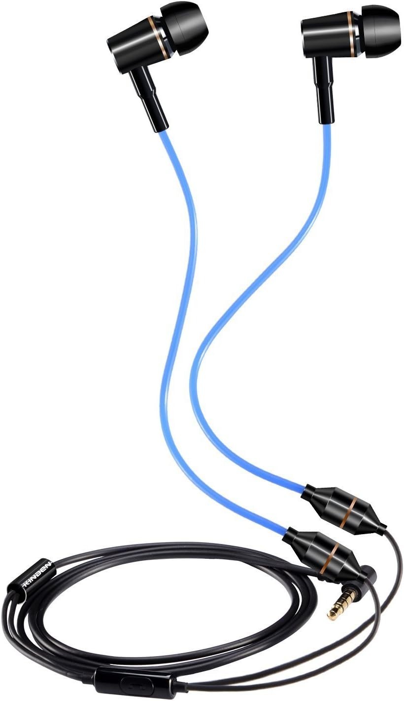 Air Tube Earbuds with Mic Noise Cancelling Binaural Earphones for Phone MP3 HTC