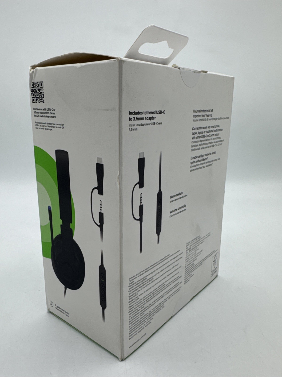 Belkin SoundForm Inspire high-quality Wired Over-Ear Headset for Kids – Black