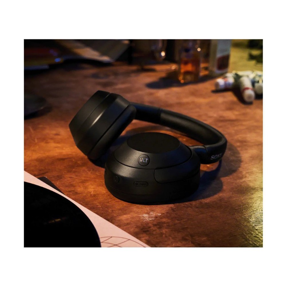 Sony ULT WEAR Wireless Noise Cancelling Headphones (Black) with Clip-On Light
