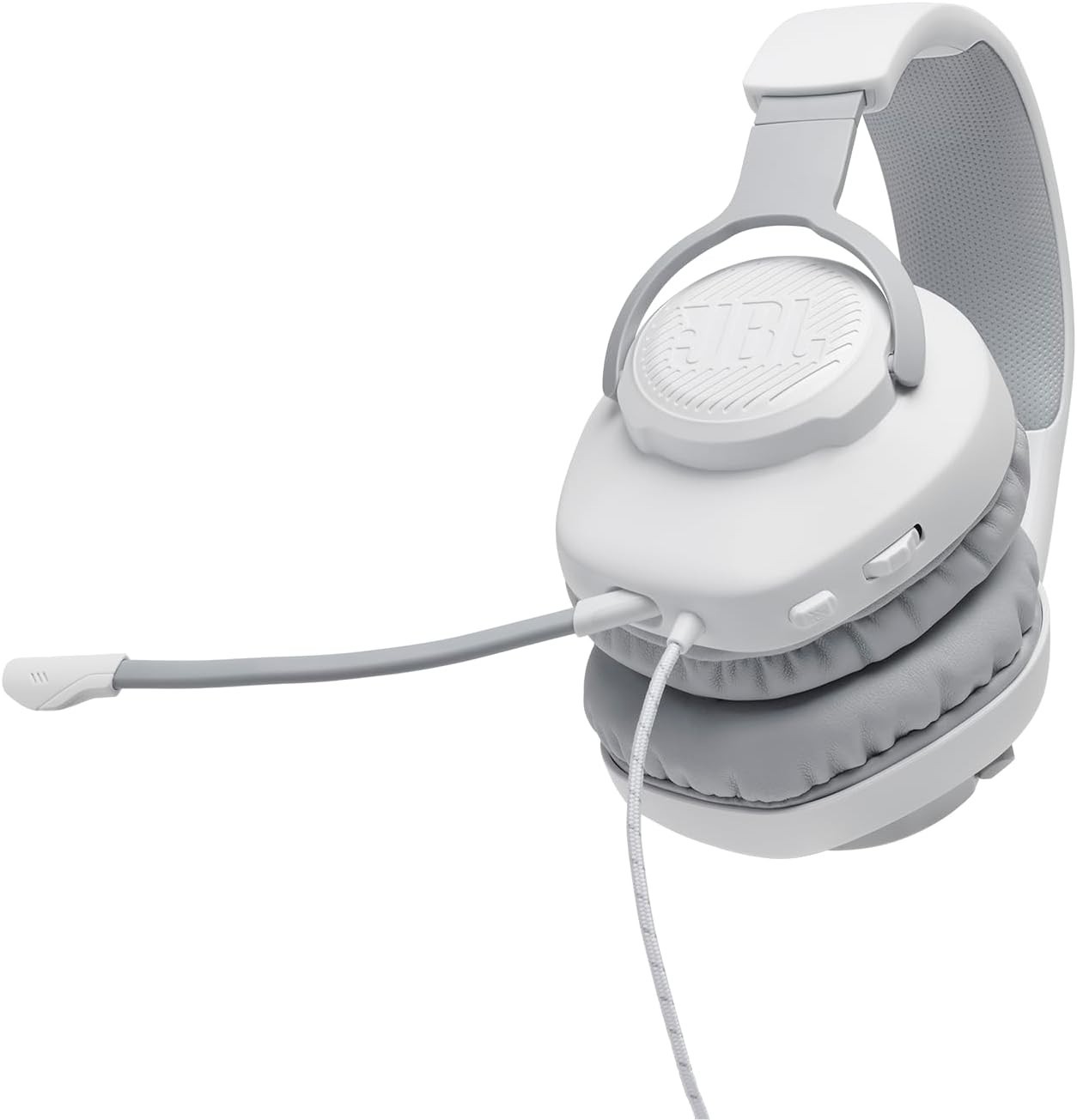 Jbl Quantum 100 Wired Over-ear Gaming Headphones With Detachable Mic White NEW!!