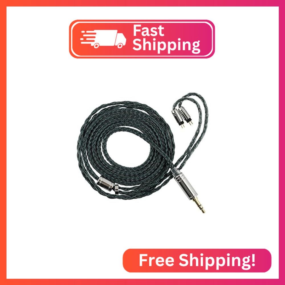 Linsoul Tripowin Zonie IEM Cable, 16 Core Silver Plated Earphone Upgraded Cords,