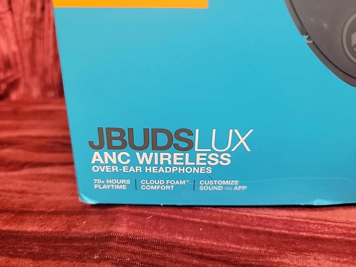 JLab JBuds Lux Active Noise Cancellation Bluetooth over-ear Headphones Graphite