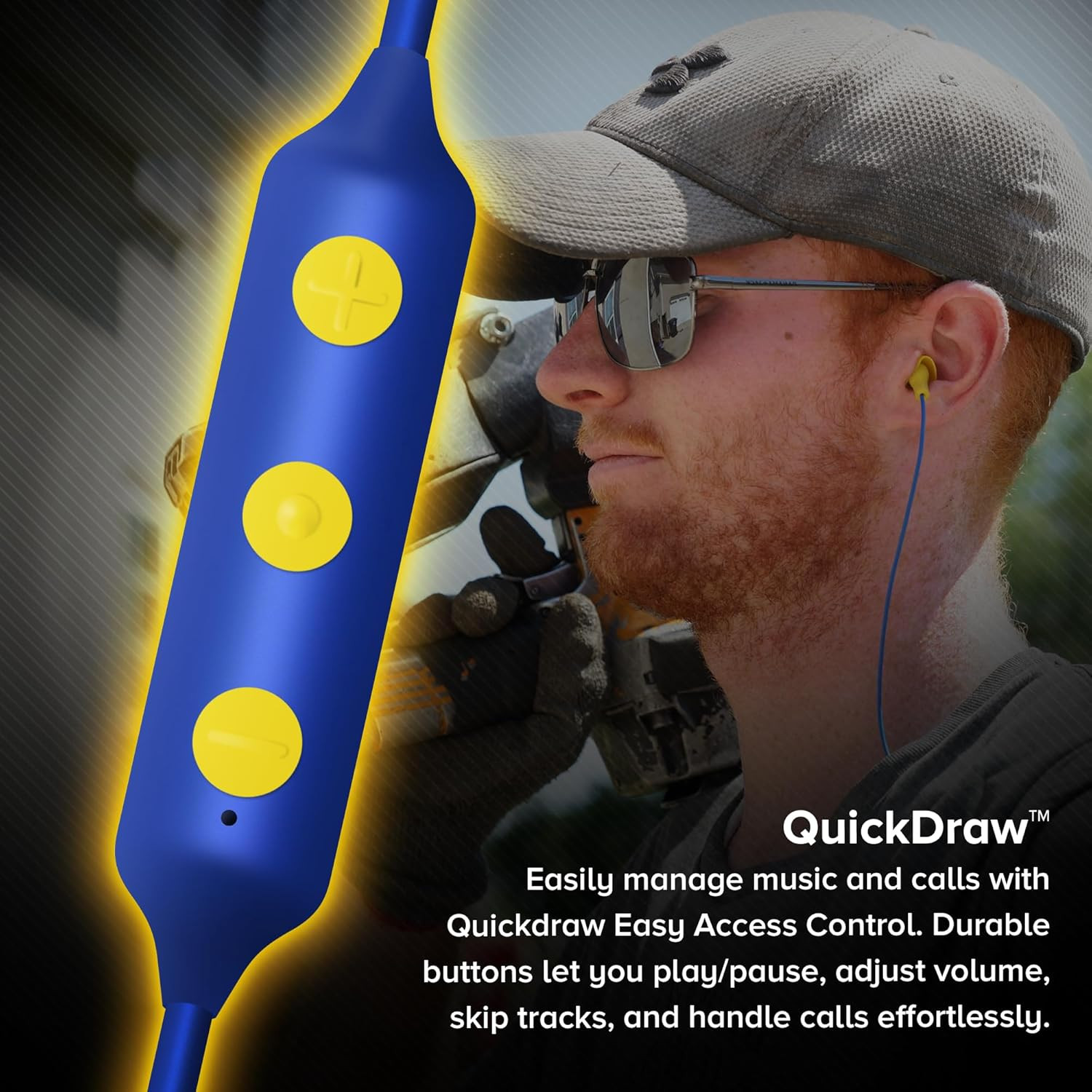 Basic Pro Earplug Headphones Wireless Bluetooth In-Ear Earplug Earbuds 25 Db Noi