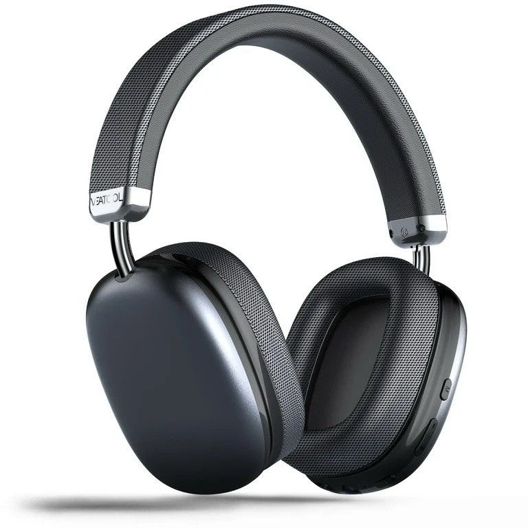VEAT00L Black Bluetooth Wireless Over-Ear Headphones 40mm Built-In Mic