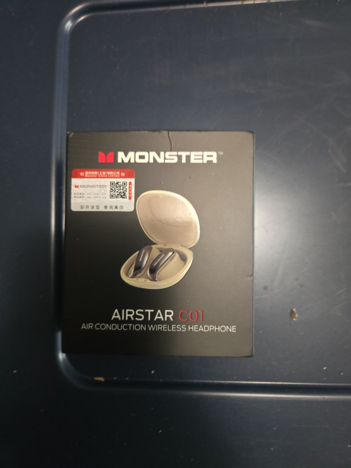 Monster Airstar C01 Wireless Bluetooth Ear-hook Headphones Ivory Dual Modes