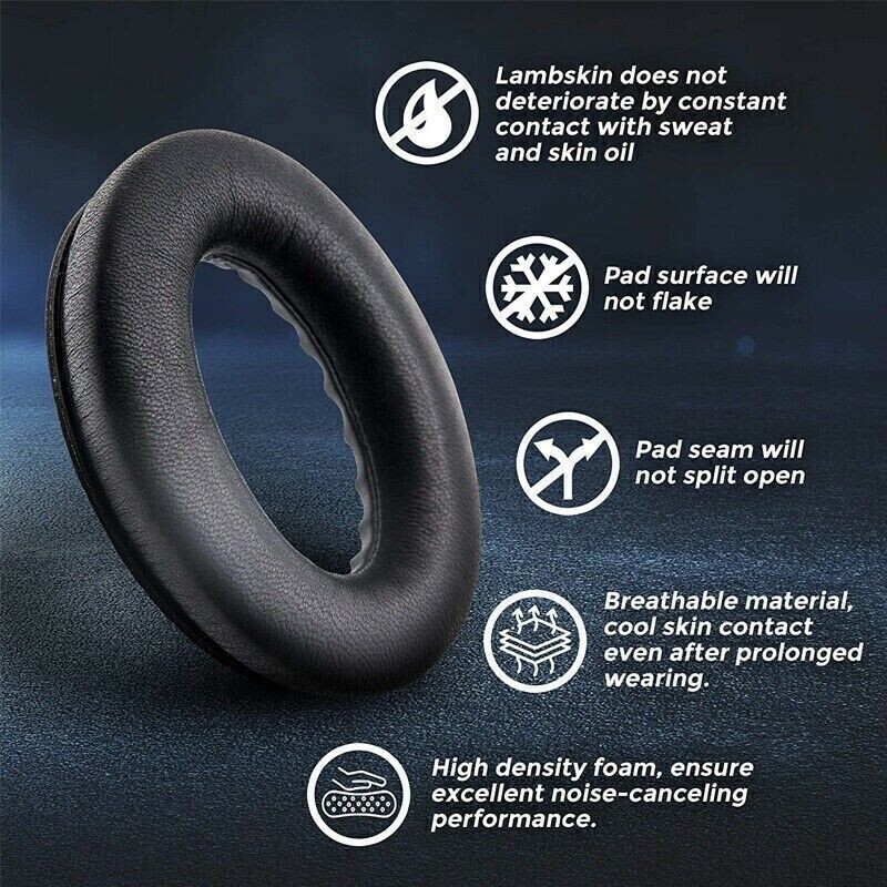 Replacement Ear Pads Cushions for Bose QuietComfort 35 QC35 II QC25 QC15 AE2