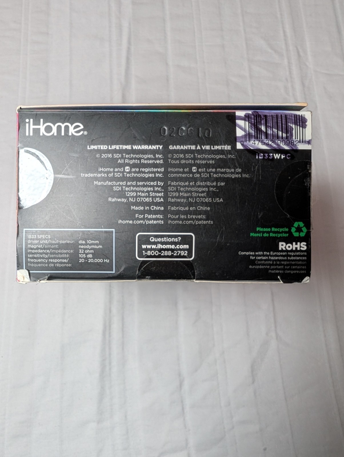 IHome fit IPX5 water-resistant sport earbuds