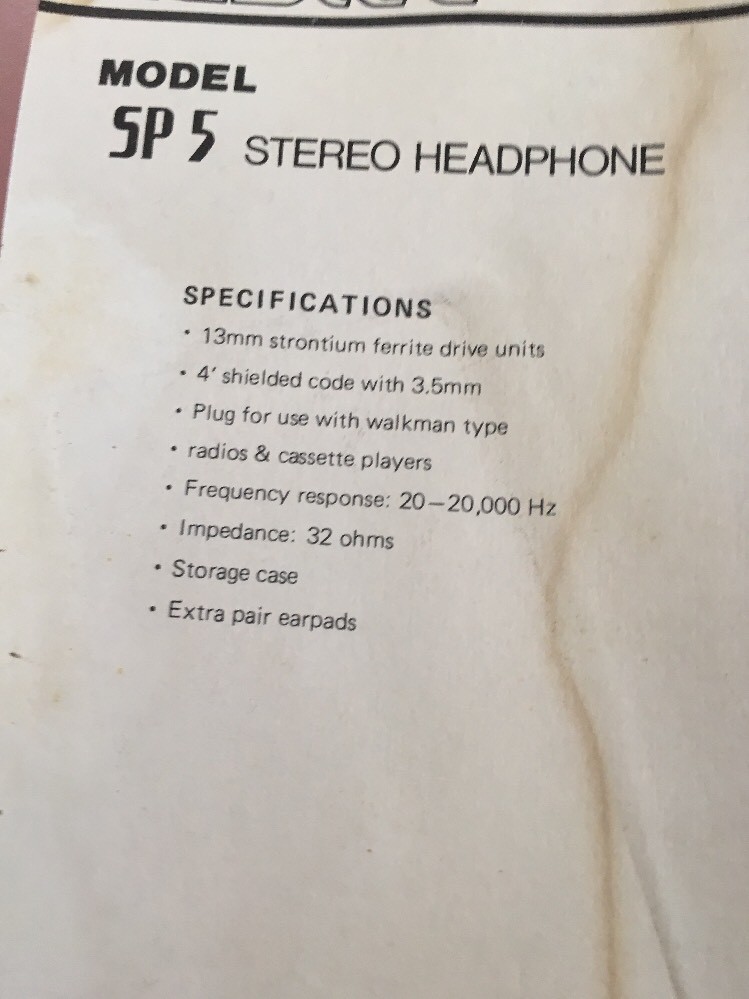 Labtec Sp5 Headphones Vintage Rare-SHIPS N 24 HOURS