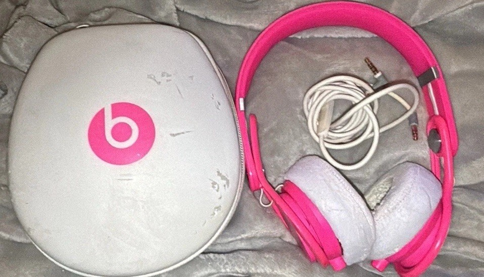 Beats by Dr. Dre Beats MIXR Over the Head DJ Wired Headphones – Pink White