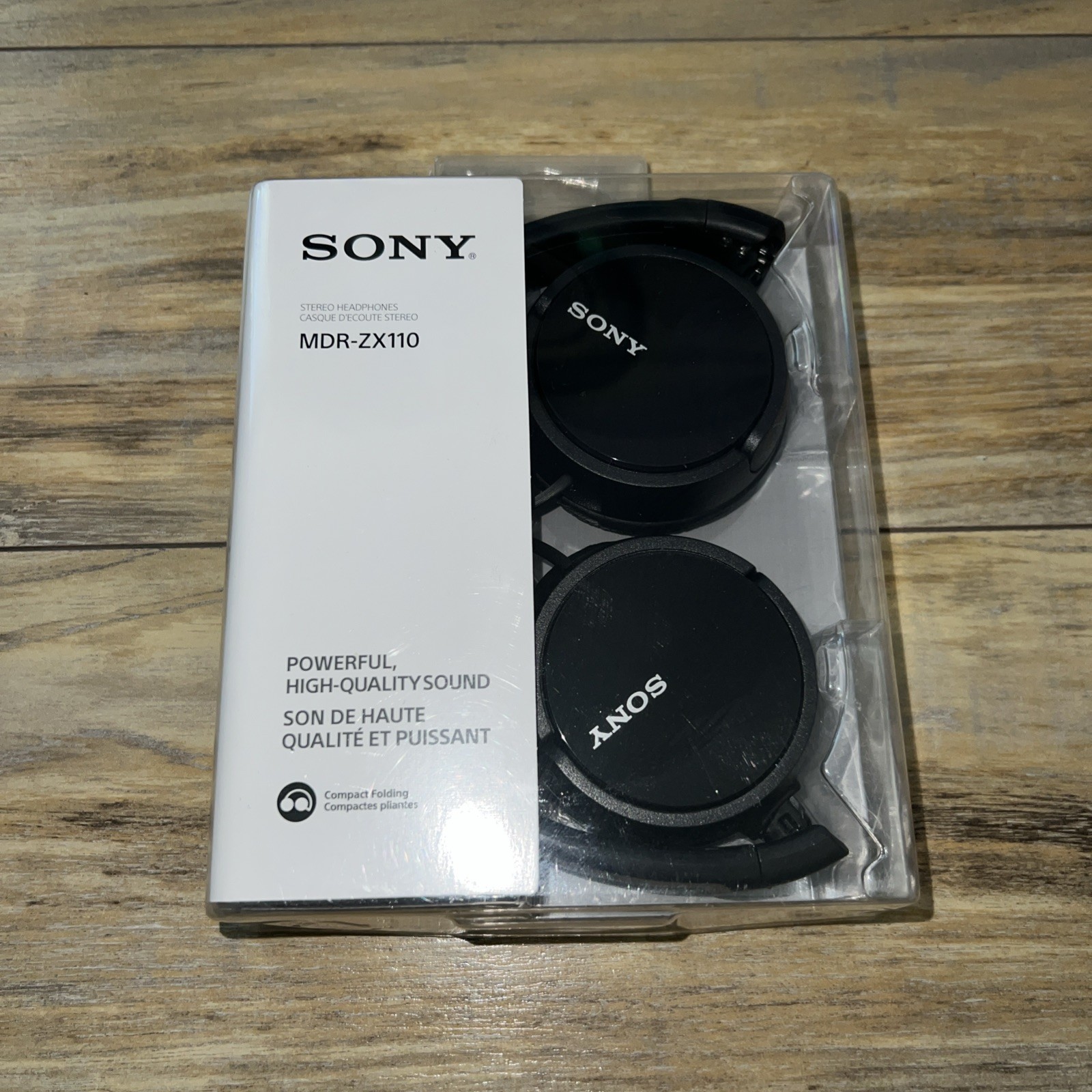 SONY MDR-ZX110 – Wired Over Ear – Quick Folding Style -BLACK(New)Sealed
