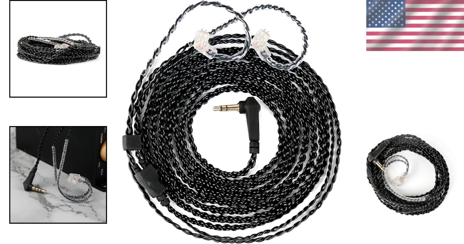 2M QDC 2 Pins IEM Cable – 4N OFC for Crystal Clear Audio Performance