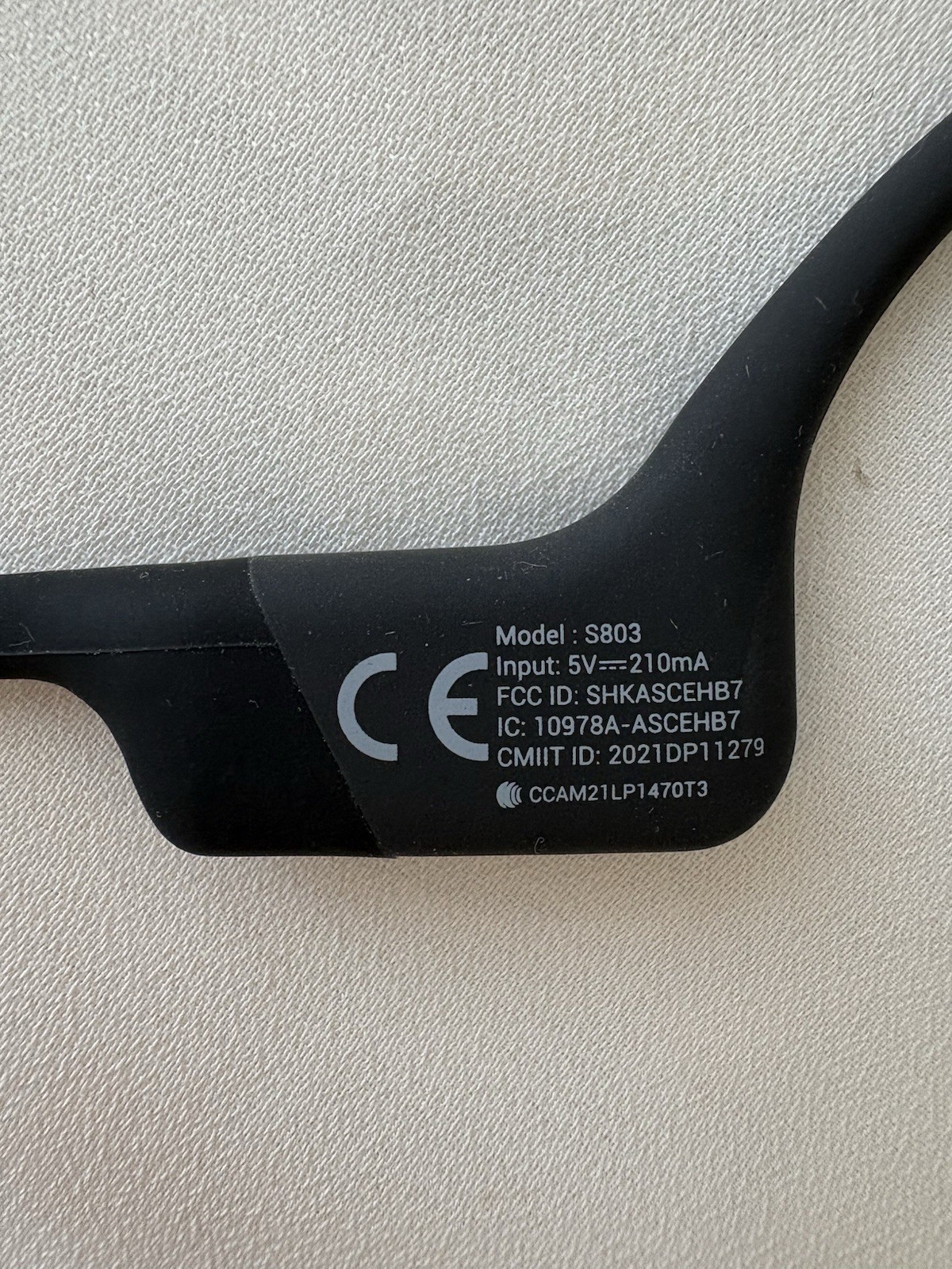 Shokz OpenRun Bone Conduction Sports Bluetooth Headphones black