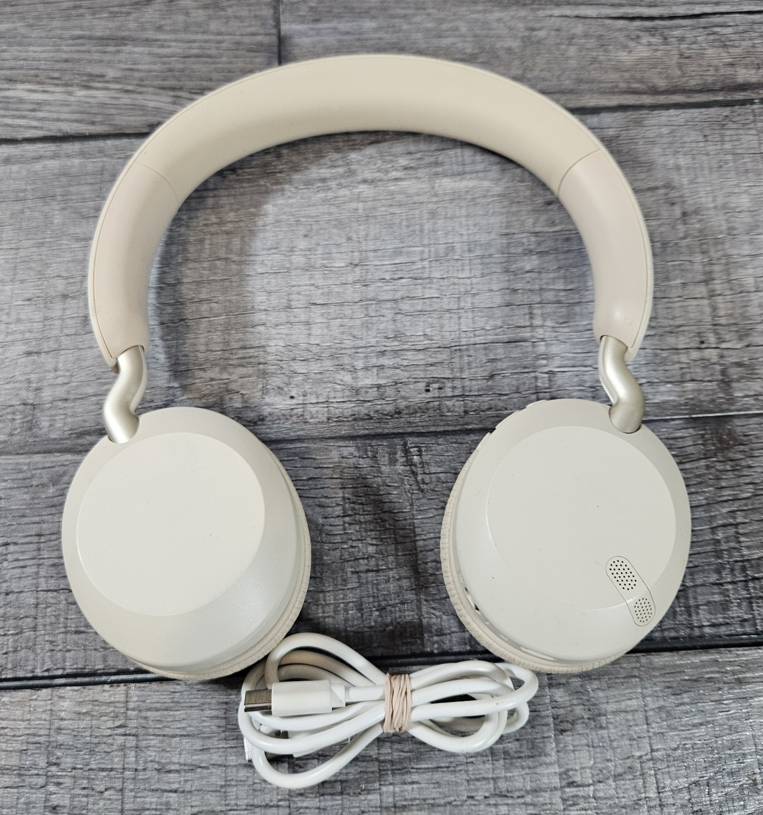Jabra Elite 45h On-Ear Bluetooth Wireless Headphones Beige.