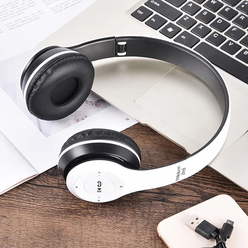 Wireless Headphones Bluetooth Noise Cancelling Stereo Earphones Over Ear Headset