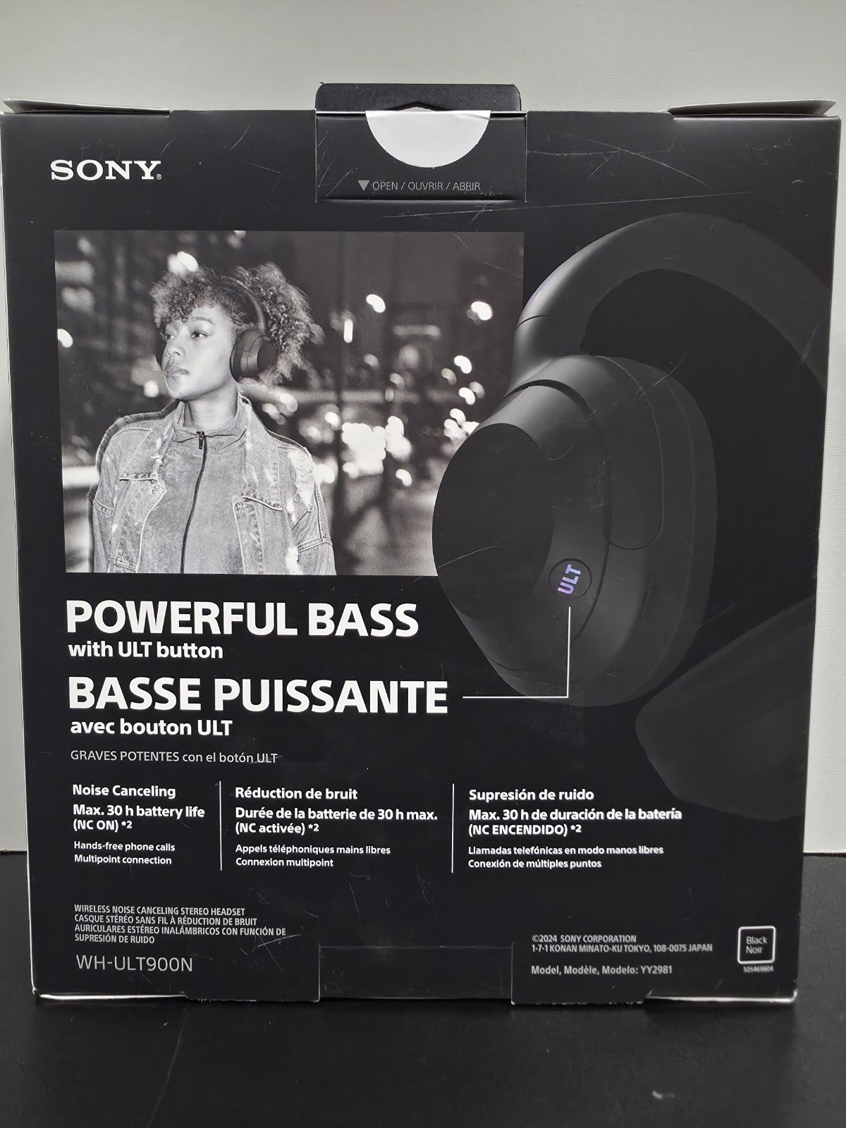 Sony WH-ULT900N Model: YY2981 Black NEW/SEALED DMG PKG
