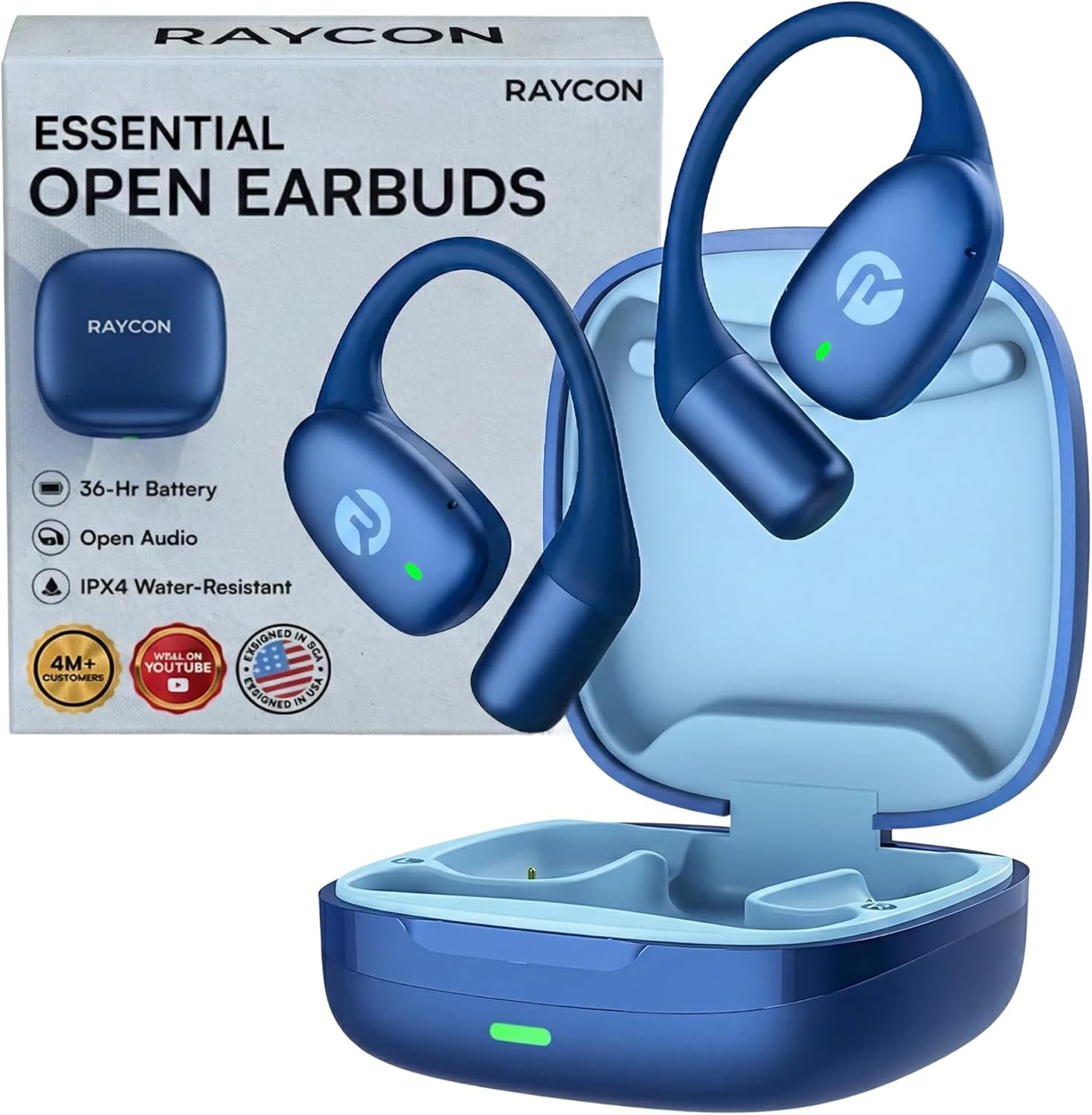 Essential Open Ear Earbuds – Open Ear Headphones, Earbuds Wireless Bluetooth, Sw