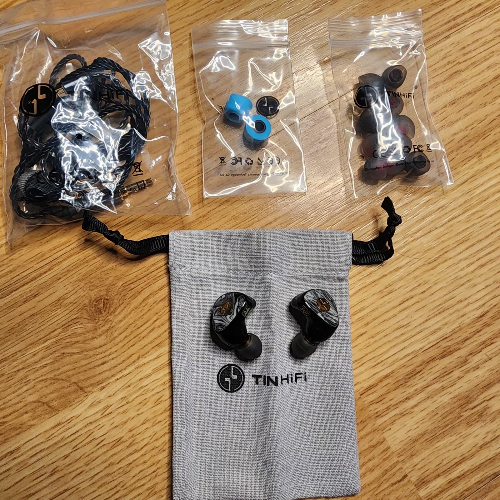 TINHIFI T3 Plus Resin HIFI In Ear Earphone Monitor 10mm Driver Earbud Bass Music